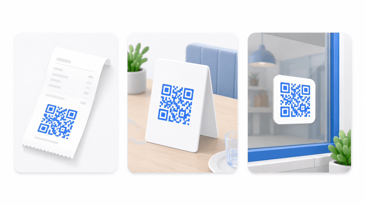 QR code, lien, SMS - à vous de choisir